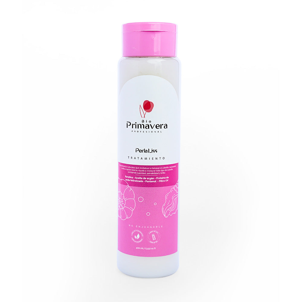 Tratamiento Capilar Perla Liss Bioprimavera Liso Prolongado 400 ml