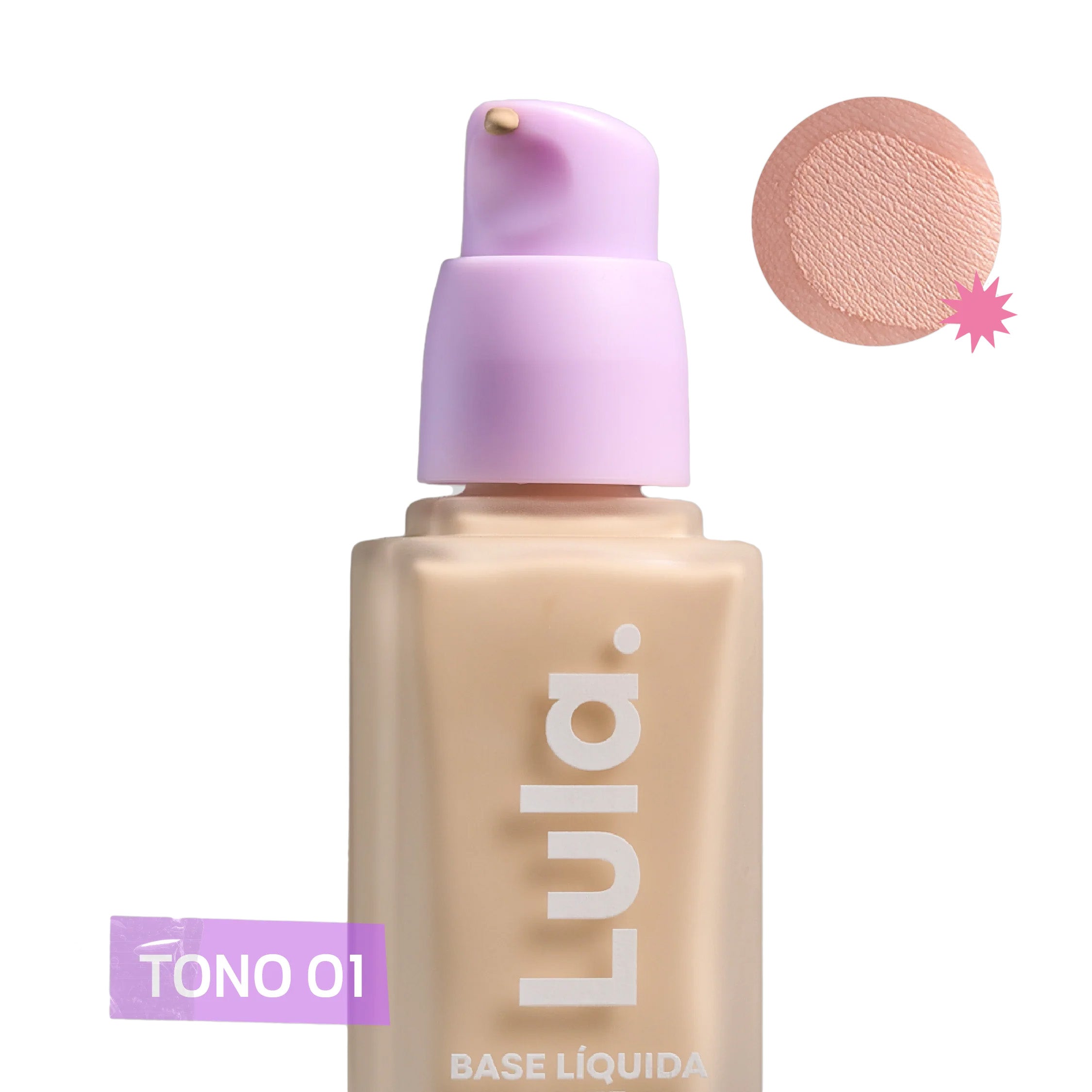 Base Líquida Lula Mate Alta Cobertura 30ml Tono 1 Imagen principal del producto