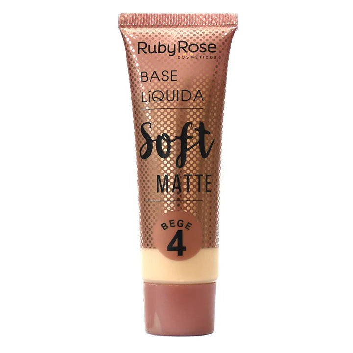 Base Liquida Ruby Rose Soft Matte Control Grasa 29ml beige 4