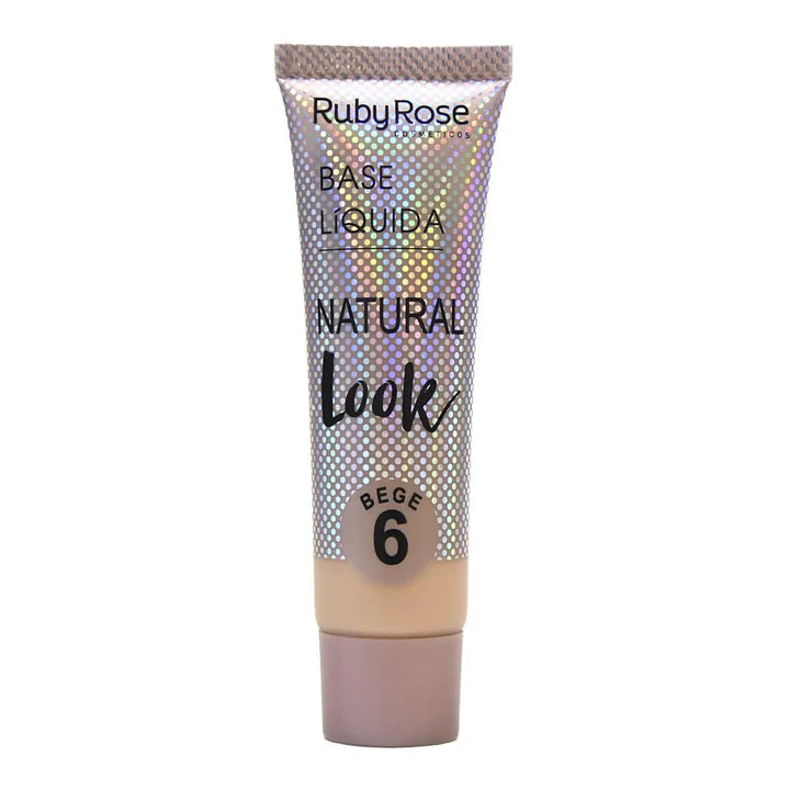 Base Liquida Ruby Rose Natural Look Acabado Radiante 29ml beige 6