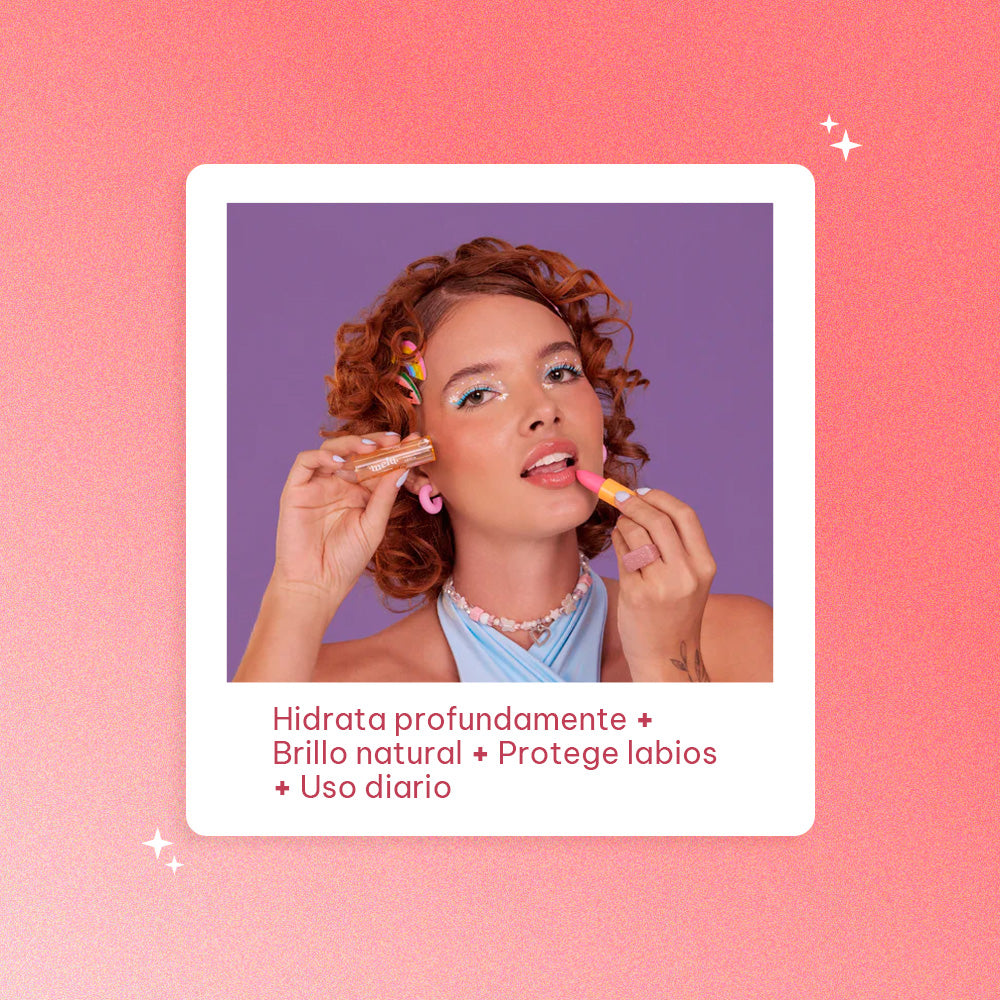 Balsamo Labial Ruby Rose Melu Hidratacion 3g Tono 2 Imagen secundaria del producto