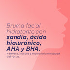 Bruma Facial Girly con Sandía y Ácido Hialurónico