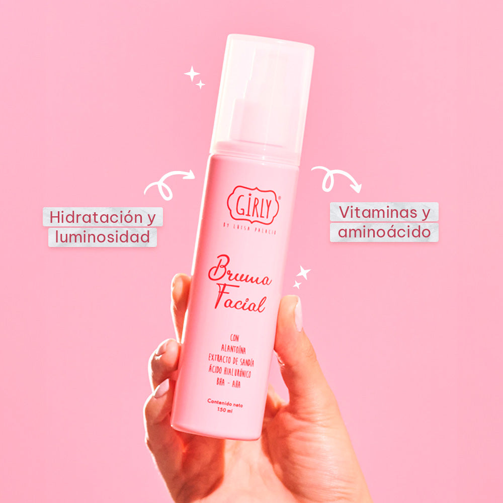 Bruma Facial Girly con Sandía y Ácido Hialurónico Imagen secundaria del producto