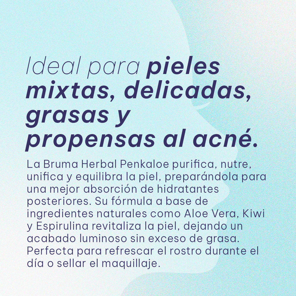 Bruma Facial Penkaloe Herbal Purificante e Hidratante