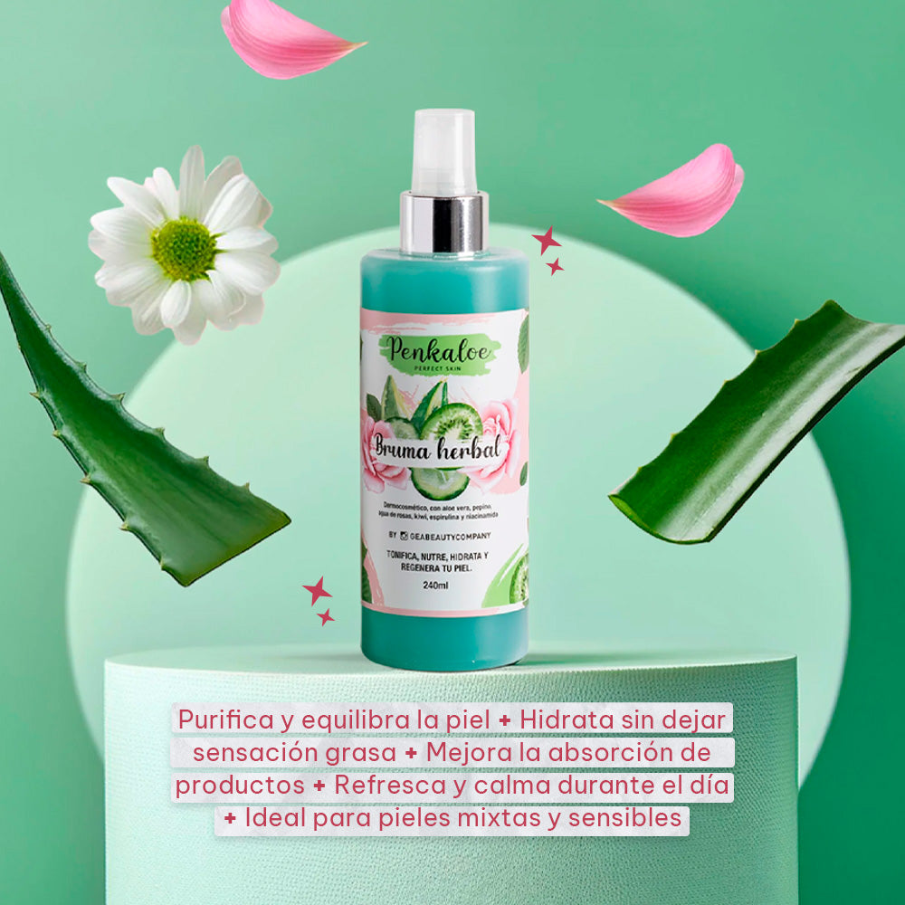 Bruma Facial Penkaloe Herbal Purificante e Hidratante