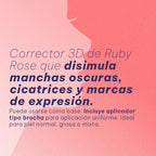 Corrector Ruby Rose Alta Cobertura 13ml nude 3