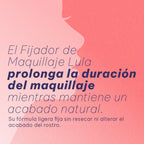 Fijador de Maquillaje Lula Larga Duración y Acabado Natural 90ml pepino
