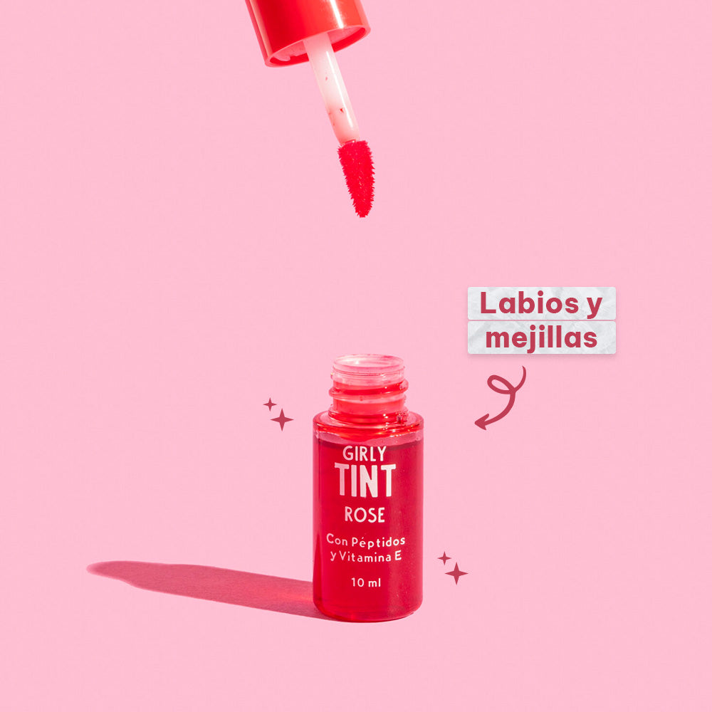 Girly Tint ROSE Tinta Labios y Mejillas con Péptidos rose Imagen secundaria del producto