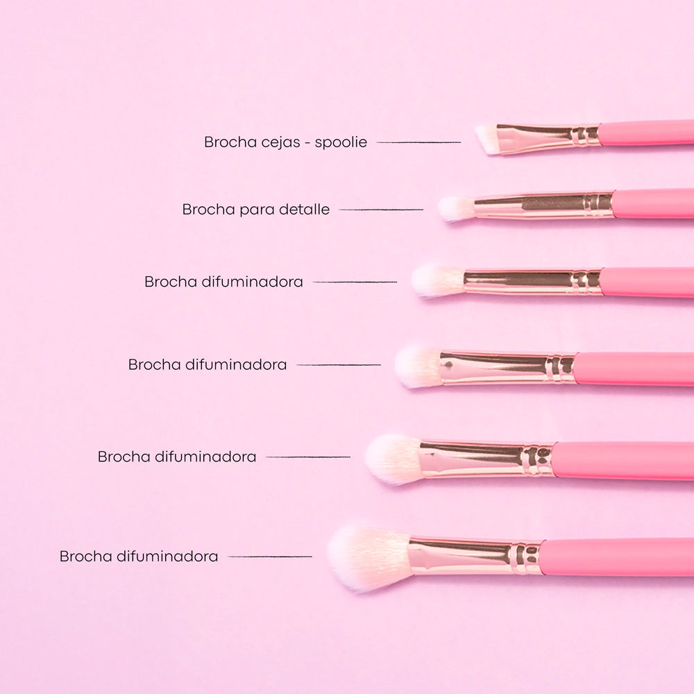 Kit de Brochas Lula Bubblegum Suaves y Profesionales 10pcs Imagen secundaria del producto