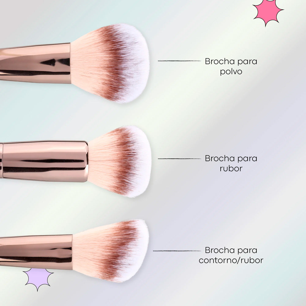 Kit de Brochas Lula Cookie Básico y Funcional 6pcs Imagen secundaria del producto