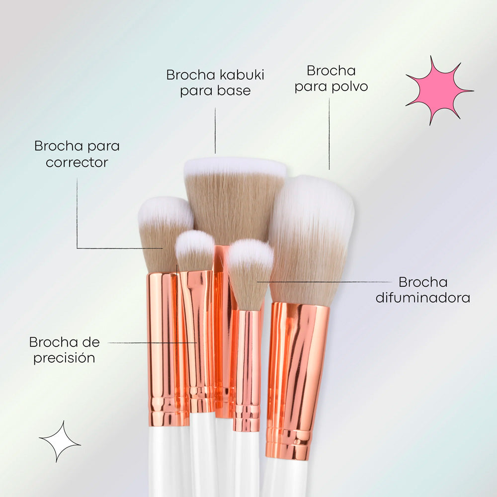 Kit de Brochas Lula Marshmallow Suaves y Versátiles 13pcs Imagen secundaria del producto