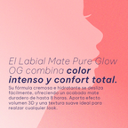 Labial Mate OG Pure Glow Hidratante 312 ruby