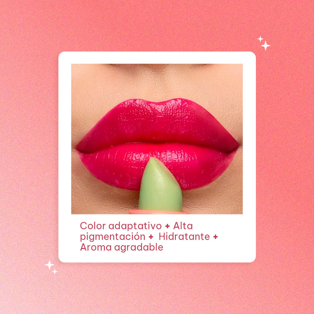 Labial Ruby Rose Dream Lips Color Magico 3.2g Strawberry Week Imagen secundaria del producto