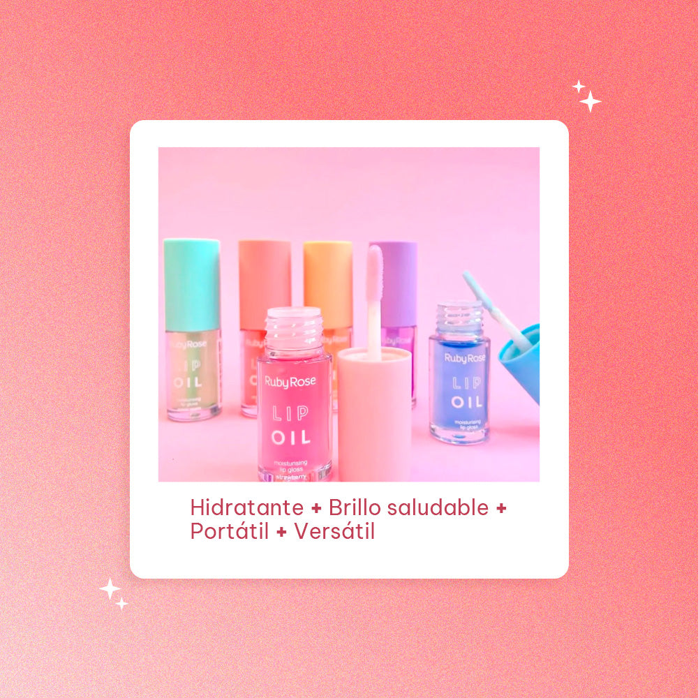 Lip Oil Ruby Rose Hidratante 3.8ml naranja