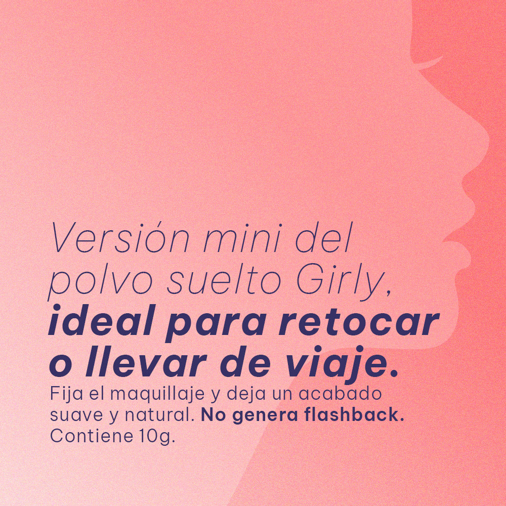 Polvo Suelto Mini Girly Banana y Traslúcido 10g 01 Natural