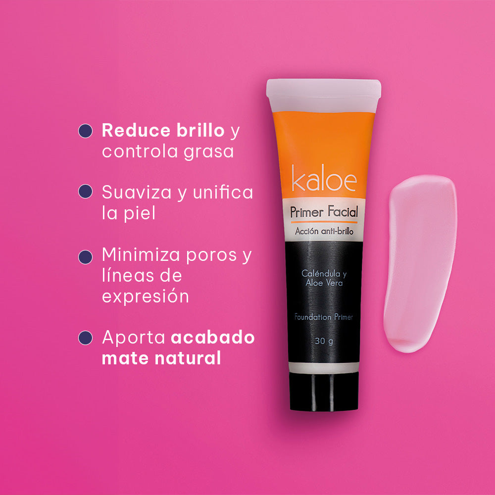 Primer Facial Kaloe Antibrillo con Caléndula y Aloe Vera 30 g