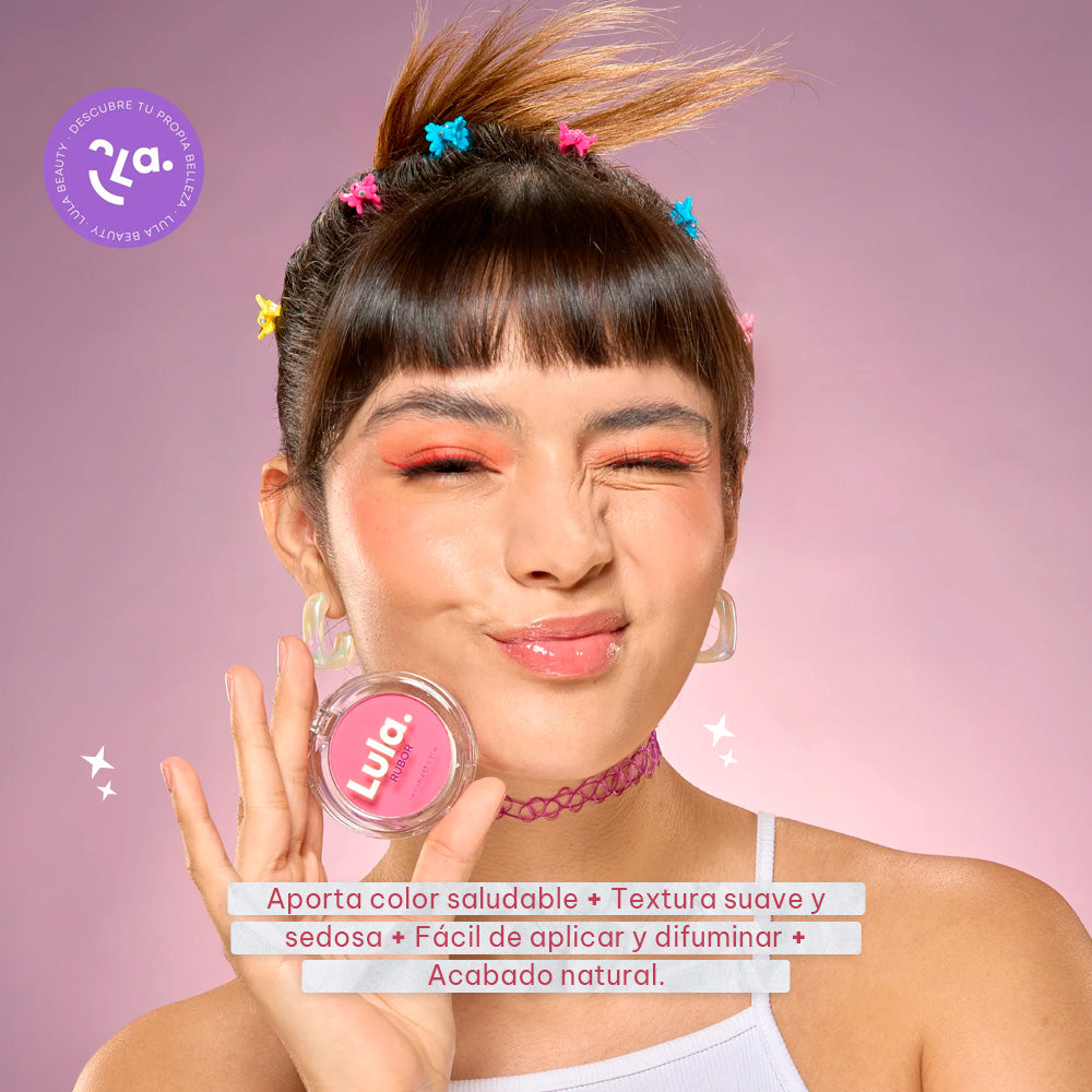 Rubor Individual Lula Color Natural y Sedoso 4g Tono 1 Imagen secundaria del producto