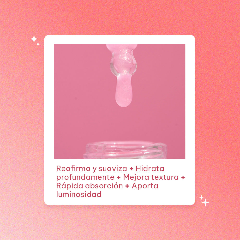 Serum Facial Hidratante Girly con Rosas y Colágeno