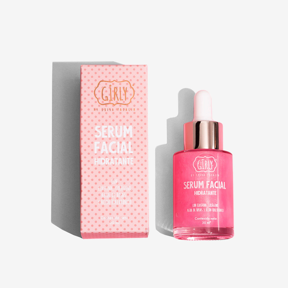 Serum Facial Hidratante Girly con Rosas y Colágeno