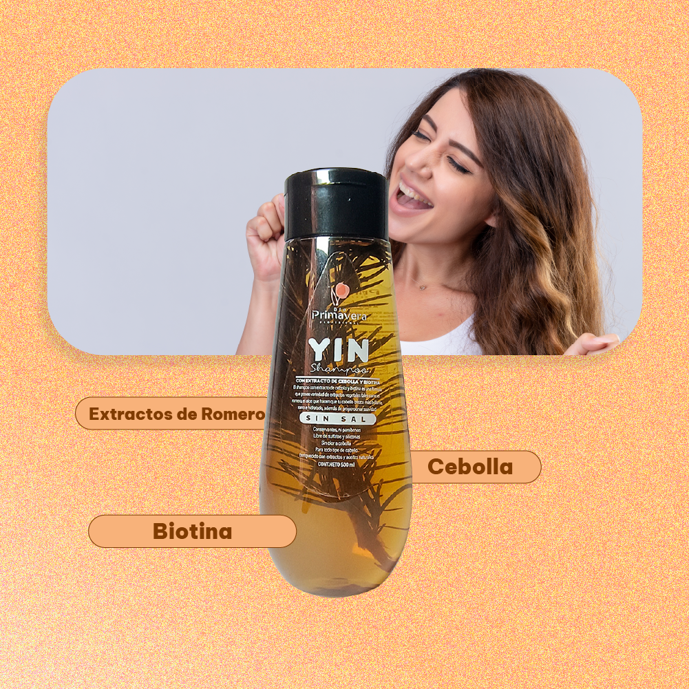 Shampoo Bioprimavera Cebolla Romero Yin Crecimiento 500 ml Imagen secundaria del producto