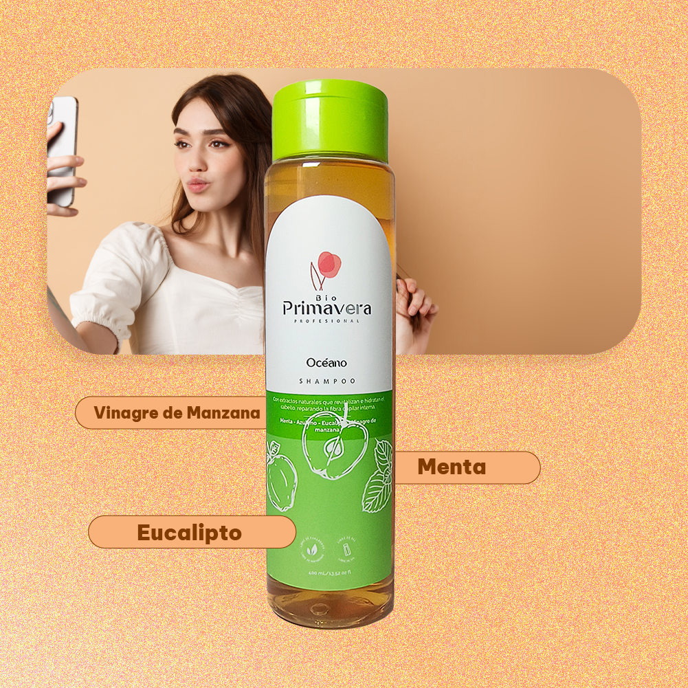 Shampoo Bioprimavera Océano Purificante Equilibrante 400 ml