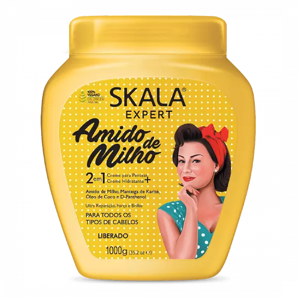 Tratamiento Capilar Skala Reparación Brillo Amido de Milho 1000g