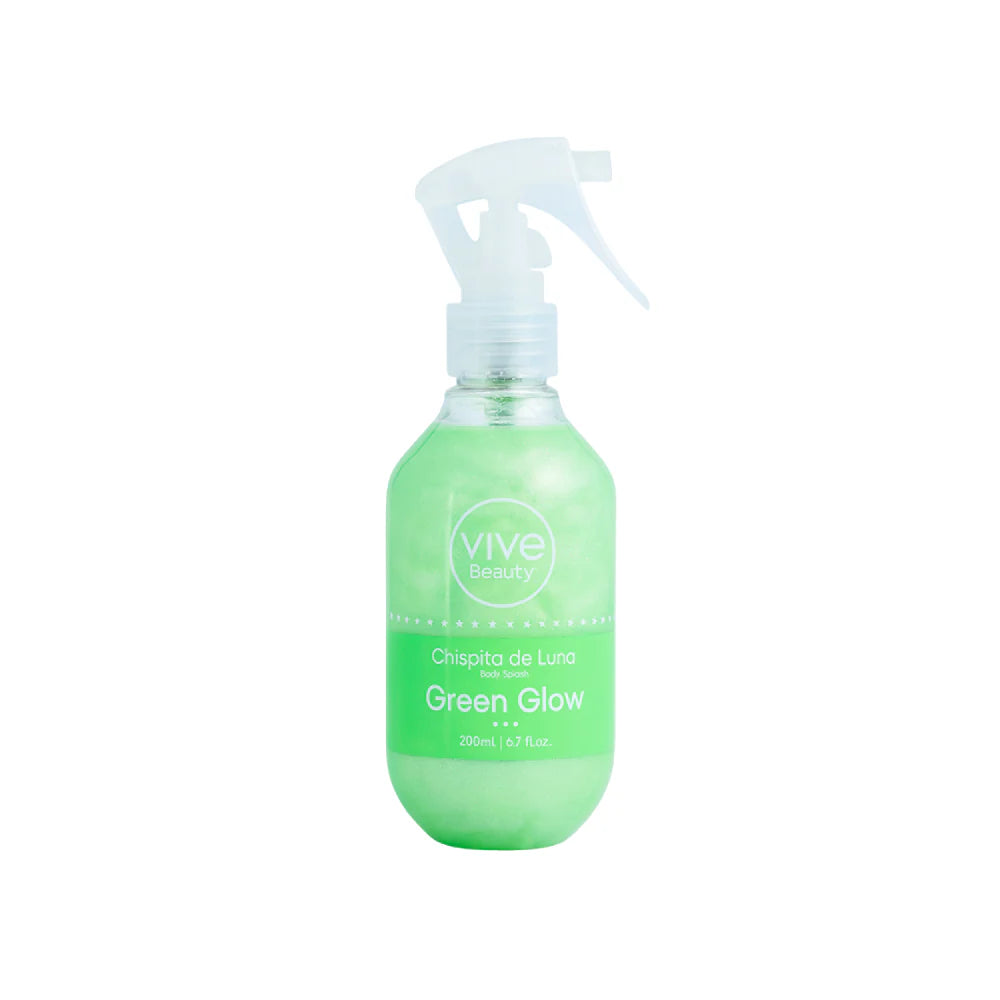 Splash Corporal Vive Beauty Glitter Green Glow 200ml Imagen principal del producto