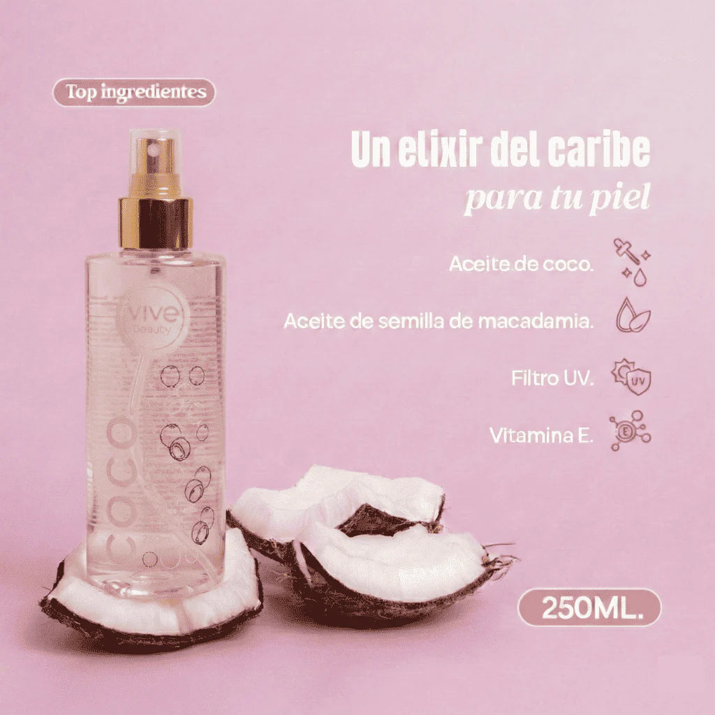 Aceite Corporal Vive Beauty Coco Hidratante 250ml