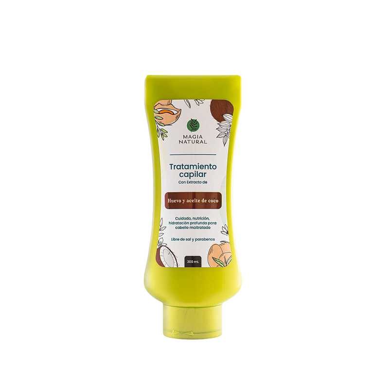 Tratamiento Magia Natural Huevo y Coco Reparador 300ml